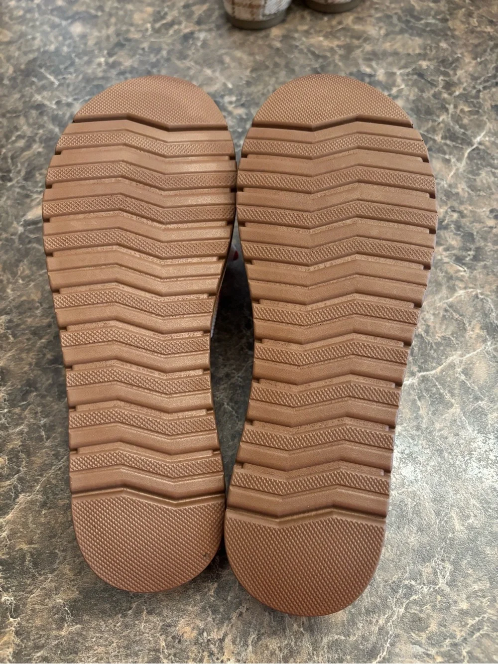 TOP Moda Red & White Striped Susie Bow Knot Slide Sandals w/Brown Footbed 8 1/2
